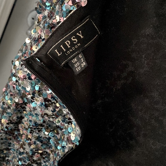 Beautiful body hugging sequin midi dress. Great for formal events, weddings, etc - Picture 5 of 6